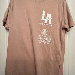 Dikotomy Los Angeles Graphic Pink T-Shirt